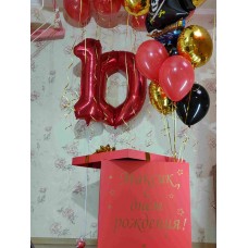 Коробка сюрприз з кульками